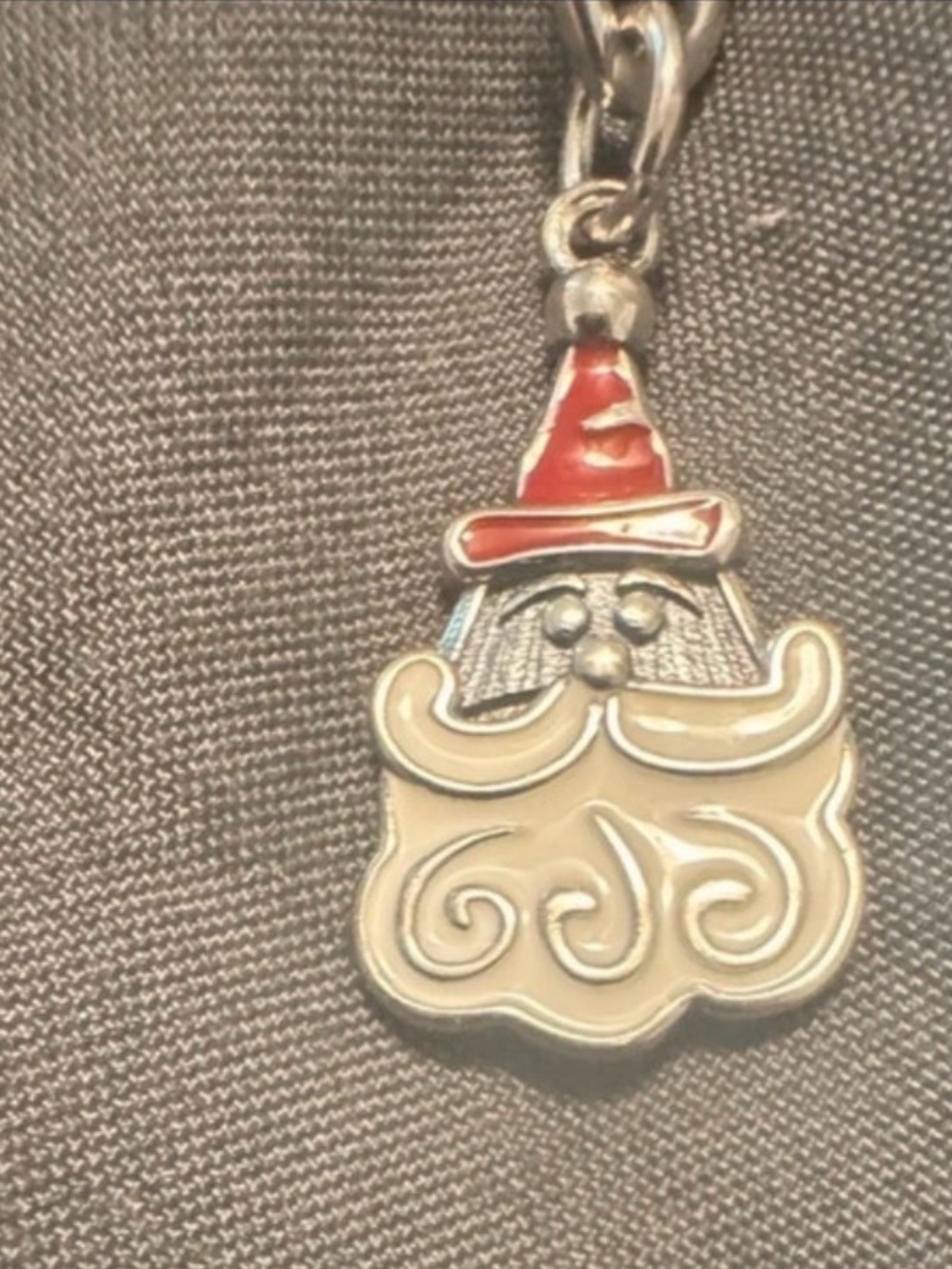 James Avery sweet Santa Claus Charm Christmas silver